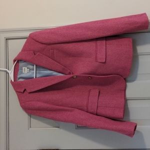 J crew pink herringbone blazer